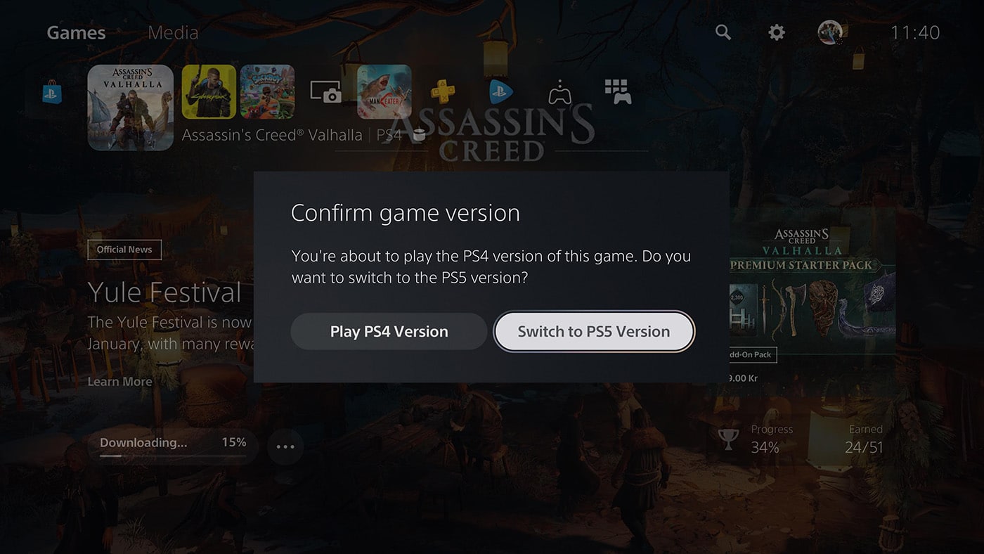 La nouvelle mise à jour de la PS5 vous préviendra désomais lorsque vous lancerez un jeu version PS4.