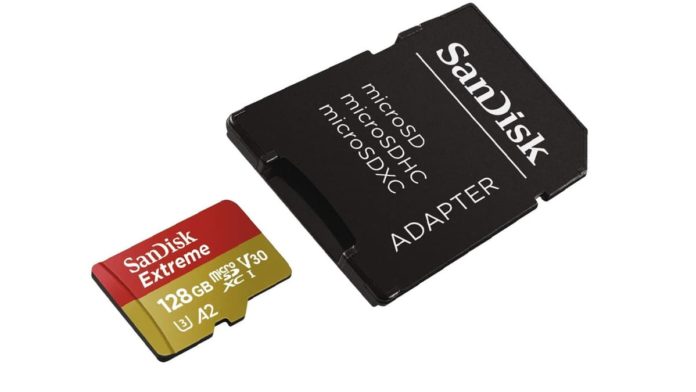 La microSD de 128 Go de Sandisk est en promotion sur Amazon