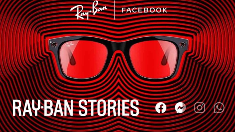Facebook et Ray-Ban s'associent et commercialisent des lunettes connectées pour faire des stories.